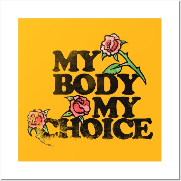 Vintage my body my choice Wall Art by bubbsnugg